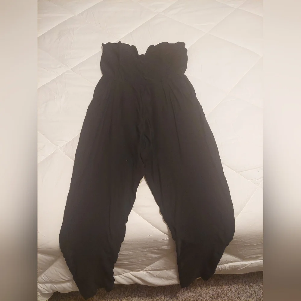 Strapless Jumpsuit, Deep V Neck, Stretchy - Picture 15 of 15